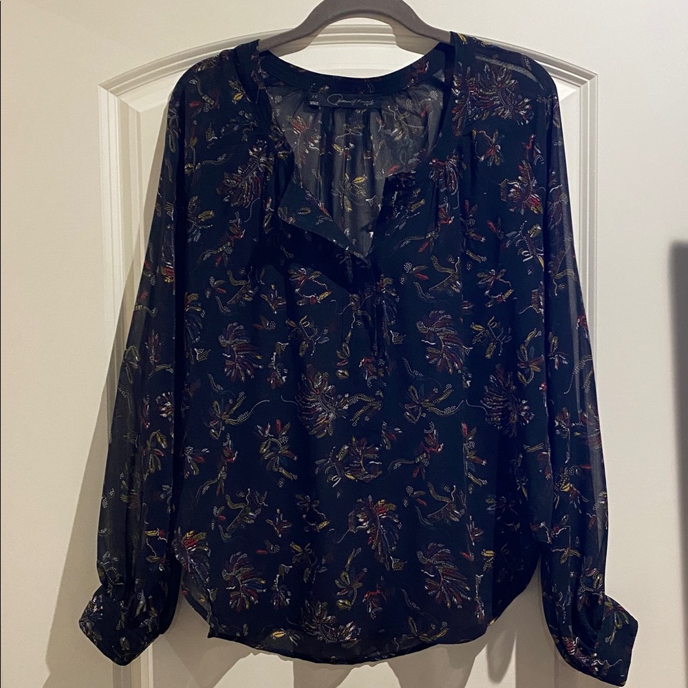Patterson J Kincaid Sheer Blouse